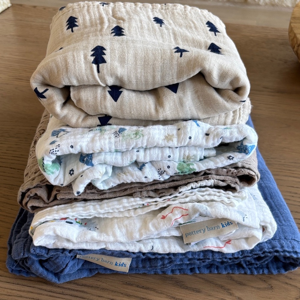 Pottery Barn Kids Muslin Swaddle Blankets